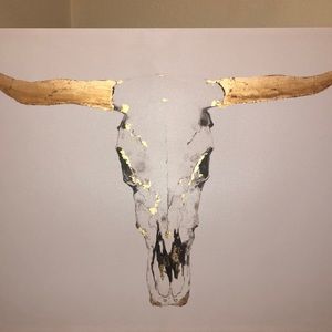 48x36 COW SKULL